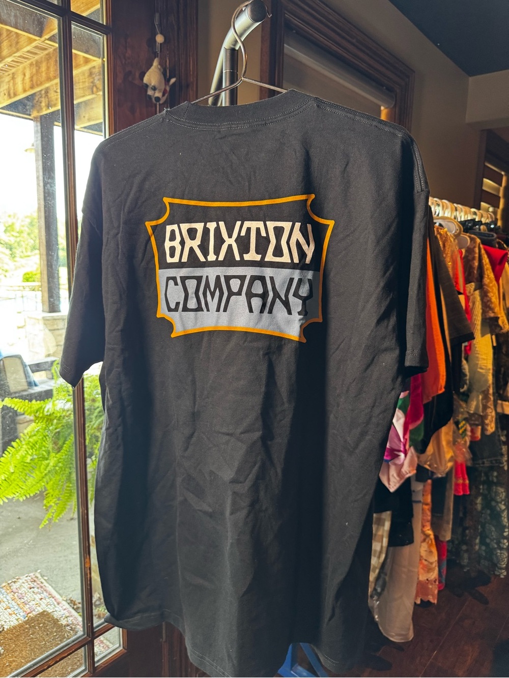 NWOT Brixton Company Short Sleeve Cotton T-Shirt Black Size XL